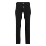 Slim-fit Jeans Philipp Plein , Black , Heren