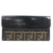 Pre-owned Canvas wallets Fendi Vintage , Brown , Dames