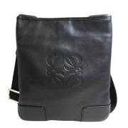 Pre-owned Leather shoulder-bags Loewe Pre-owned , Black , Dames