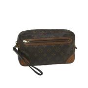 Pre-owned Canvas louis-vuitton-bags Louis Vuitton Vintage , Brown , Da...