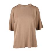 Round-neck Knitwear Alpha Studio , Brown , Dames