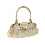 Pre-owned Leather shoulder-bags Salvatore Ferragamo Pre-owned , Beige ...