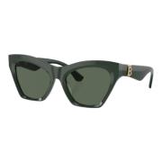 Groene Cat-Eye Zonnebril Burberry , Green , Dames