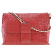 Pre-owned Leather shoulder-bags Loewe Pre-owned , Red , Dames