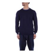 Round-neck Knitwear Fay , Blue , Heren