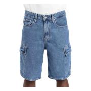 Denim Shorts Calvin Klein Jeans , Blue , Heren
