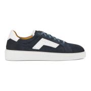 Blauwe Suede Sneakers Magnanni , Blue , Heren