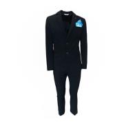 Single Breasted Suits 0-105 , Black , Heren