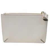 Pre-owned Leather clutches Anya Hindmarch Pre-owned , White , Dames