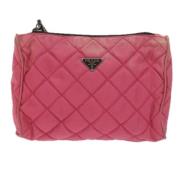 Pre-owned Fabric clutches Prada Vintage , Pink , Dames