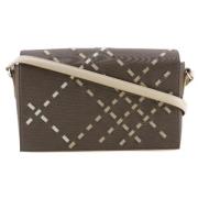 Pre-owned Fabric shoulder-bags Burberry Vintage , Gray , Dames