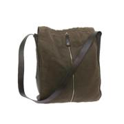 Pre-owned Canvas shoulder-bags Yves Saint Laurent Vintage , Green , Da...