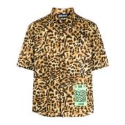 Bruin Shirt voor Mannen Just Cavalli , Multicolor , Heren