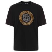 Zwarte T-shirts en Polos Just Cavalli , Black , Heren