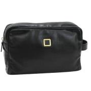 Pre-owned Leather clutches Loewe Pre-owned , Black , Unisex