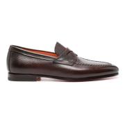 Loafers Santoni , Brown , Heren