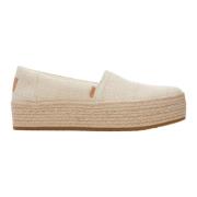 Creme Loafers voor Valencia Stijl Toms , Beige , Dames