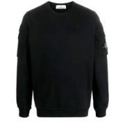 Gezellig Gebreide Pullover Sweater Stone Island , Black , Heren