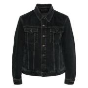 Denim Jackets Saint Laurent , Black , Heren