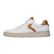 Retro Leren Sneakers Voile Blanche , Brown , Heren