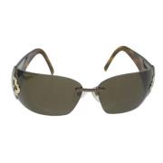 Pre-owned Plastic sunglasses Bvlgari Vintage , Brown , Dames
