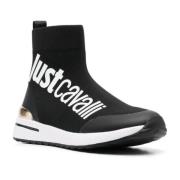 Zwarte Sneakers Schoenen Just Cavalli , Black , Dames