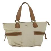 Pre-owned Canvas totes Burberry Vintage , Beige , Dames