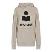 Katoenen Sweatshirt met Logoprint Isabel Marant Étoile , Beige , Dames