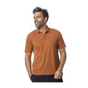 Terracotta Skipper Kraag Polo Shirt Gran Sasso , Brown , Heren