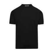 Zwart Raglan T-shirt en Polo La Fileria , Black , Heren