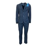 Single Breasted Suits 0-105 , Blue , Heren