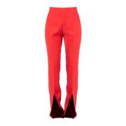 Elegant Hoge Taille Flare Broek Pinko , Red , Dames