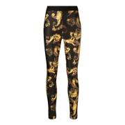 Zwarte Broek Versace Jeans Couture , Multicolor , Dames