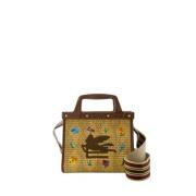 Tote Bags Etro , Brown , Dames