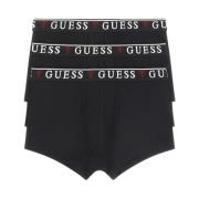 Katoenen Stretch Boxershorts - Zwart Guess , Black , Heren