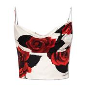 Bloemen tanktop Balmain , Multicolor , Dames