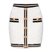 Tweed rok Balmain , White , Dames