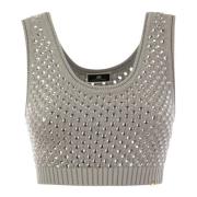 Sleeveless Tops Elisabetta Franchi , Gray , Dames