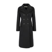 Double-Breasted Coats Lanvin , Black , Dames