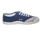 Blauwe Canvas Veterschoenen Kawasaki , Blue , Dames