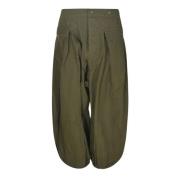 Wide Trousers R13 , Green , Dames