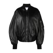 Leather Jackets The Attico , Black , Dames