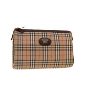 Pre-owned Nylon clutches Burberry Vintage , Beige , Dames