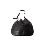 Pre-owned Leather shoulder-bags Yves Saint Laurent Vintage , Black , D...