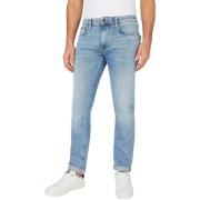 Tapered Light Used Jeans Pepe Jeans , Blue , Heren