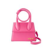Pre-owned Leather handbags Jacquemus Pre-owned , Pink , Dames