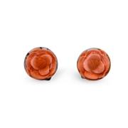 Pre-owned Plastic earrings Chanel Vintage , Orange , Dames