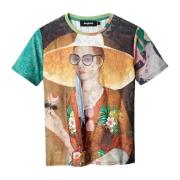 Libanon T-shirt Lente/Zomer Collectie Desigual , Multicolor , Dames