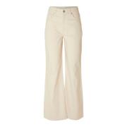 Wide Trousers Selected Femme , White , Dames