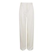 Straight Trousers Alexander McQueen , White , Dames